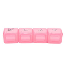 Pokerty9 Organizer per Pillole a 4 Celle, Organizer per medicinali, 2 gomme da Masticare per conservare Le Pillole Uso Quotidiano Caramelle Uso da Viaggio