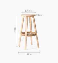 LWW Sedie, sgabelli da bar Bar creativo High Chair sedia in legno d'epoca Altezza 69cm,A