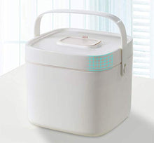 Wjmss Scatola di Medicina, Alta capacità Portable Plastic Box Box Box Box Box Organizer con Manico Doppio Strato,Bianca,Large