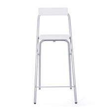 Link, 50901400, Sedia alta da bar, Bianco, bianco (weiß), mdf, metallo