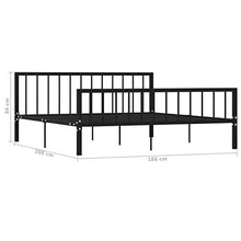 SKM Giroletto Nero in Metallo 180x200 cm (26kg)