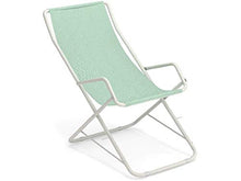Emu Sdraio Bahama Pieghevole Art. 170 Colore Telaio Bianco 23 e Telo Citronella