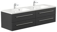 Mobile bagno Colossos 160 nero satinato
