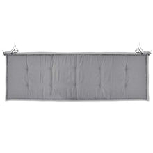 Doneioe Cuscino per Panca da Giardino in Fibra di Poliestere, Pratico Cuscino per Panca da Giardino in Stile Moderno 150 x 50 x 3 cm, Cuscino per Panca da Esterno Grigio