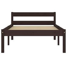 SKM Giroletto con 2 Cassetti Marrone Scuro Legno di Pino 90x200 cm (22.77kg)