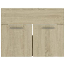 vidaXL Set Mobili da Bagno 2 pz Rovere Sonoma in Truciolato