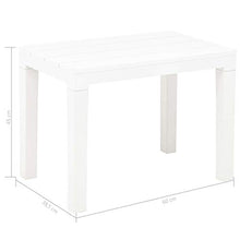 FAMIROSA Panchine da Giardino 2 pz Bianco in Plastica