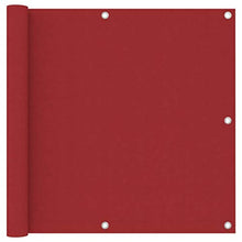vidaXL Paravento da Balcone Rosso 90x500 cm in Tessuto Oxford