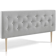 marcKonfort Testiera di Tessuto Oslo 160X60, Grigio