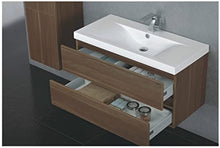 KZOAO Paris - Set lavabo, 100 cm, colore: Noce