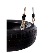 Altalena Tire Swing Children Hanging Seat, Safe E Fun To Bear Bambini All'aperto - Nero