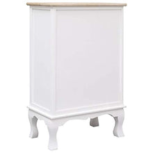 SKM Credenza con Cassetti Bianca 50x30x80 cm in Legno
