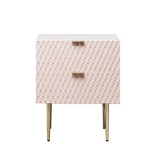 RCLD Camera da Letto di Legno Solida di Struttura della Tabella di condimento di stoccaggio del Governo dei comodini (Color : Pink, Size : 53 * 46 * 66cm)