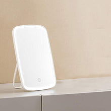 LFK LED Luce di Riempimento Naturale Desktop Specchio Portatile Pieghevole Luce Trucco Specchio Bellezza Specchio Bianco