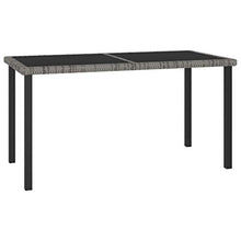 FAMIROSA Set da Pranzo da Giardino 7 pz in Polyrattan Grigio-5702