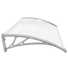 PrimeMatik - Pensilina 80x60cm in policarbonato per Porta o Finestra per Esterno Grigio
