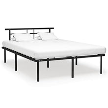 vidaXL Giroletto Nero in Metallo 160x200 cm