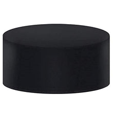 XXYANZI Telo Copritavolo da Esterno 120x75cm, Rotondo Copertura Protettiva per Tavola Anti Vento Sole Antipioggia, per Teli Plastica per Coprire. - Nero
