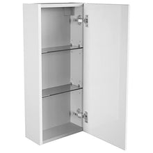 FACKELMANN Set di 5 mobili da bagno Milano sospesi, in ceramica, 80 cm, con specchio da bagno a LED