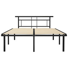 vidaXL Giroletto Nero in Metallo 140x200 cm