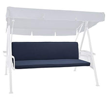 Beautissu Cuscini per dondoli e altalene da Giardino & Balcone Loft HS - Set da 2 unità 180x50 cm - Blu Scuro