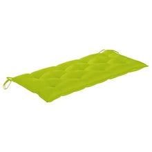 vidaXL Cuscino per Dondolo Verde Brillante 120 cm in Tessuto