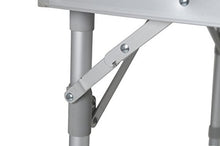 Bo-Camp Solid Alu Campeggio table-100 x 60 cm, Grigio, 100 x 60 x 70 cm