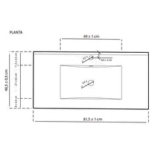 Arkitmobel 305910O - Lavabo in ceramica (80 cm)