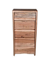 SIT-Möbel - Comò Albero in Legno di Acacia con Bordi ad Albero, 60 x 40 x 120 cm