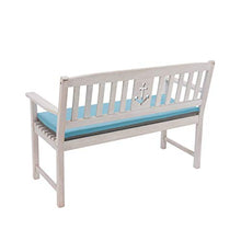 Pureday Garden Bench Anchor - Panchina in Legno Marittimo - 2 posti - Legno di eucalipto - Bianco