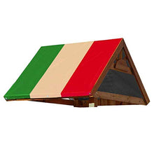 Iwinna - Telo di ricambio per tettuccio, universale, impermeabile, colorato, per parco giochi, giardino, patio, altalena, 132 x 226 cm