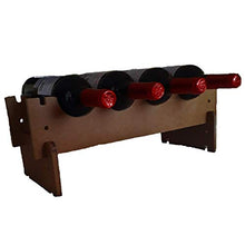 Portabottiglie impilabile in legno rustico artigianale – ideale cucina o cantina – facile da montare – Economico