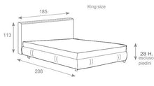 Letti Per Dormire.it - Letto Matrimoniale con Contenitore Stella Imbottito King Size 160x190 o 160x200