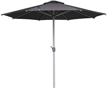 SORARA Apple Ombrellone Tondo 3M da Giardino | Grigio | Larghezza palo 48 mm | Alluminio Inox