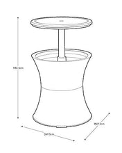 Curver Tavolo Bar Rattan Marrone