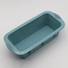 ASFD Stampo in Silicone per Pane da tostare per Alimenti Stampo in Silicone per tegame Rettangolare Utensile da Cucina Blu