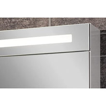 Facchellmann B.Clever - Set di mobili da bagno, 2 pezzi, 60 cm, con mobiletto sottolavello, in marmo pressofuso e armadietto a LED