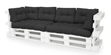 Spatium Cuscini per Pallet Euro Schienale 20 cm di spessore, Antracite, 120 x 80