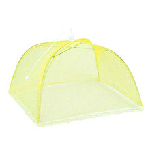 Fenteer Tenda per alimenti con schermo per picnic, barbecue, campeggio, esterno, riutilizzabile e pieghevole - Giallo