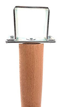 viglietti Kit di 2 Pezzi Piedi Unione Reti Faggio per Doghe in Legno, H 30 cm