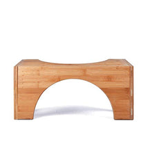 Squatty Potty Sgabello per WC in bambù, regolabile a 17 e 20 cm, riduce il rischio di prolasso, emorroidi (pile), diverticolite e malattie del colon
