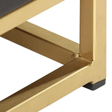 vidaXL Comodino Nero e Oro 40x30x50 cm in Legno Massello di Mango