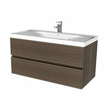 KZOAO Paris - Set lavabo, 100 cm, colore: Noce
