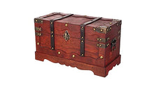 HMF 6400-140 Scrigno del Tesoro in Legno con Lucchetto | 40 x 19 x 22 cm | Grande | Francia