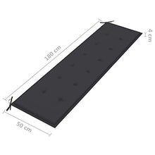 vidaXL Panca da Giardino con Cuscino Antracite 175 cm Legno di Teak