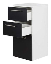 Set di mobili da bagno SANTINI 75 (4 pezzi) nero satinato