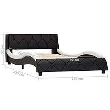 SKM Giroletto Nero e Bianco in Similpelle 90x200 cm (25.5kg)