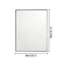 Bathroom mirror Specchio Bagno Cornice in Lega di Alluminio Specchio Rettangolare Specchio per Il Trucco Specchio da Parete in Oro Rosa Specchio da Bagno in Stile Nordico