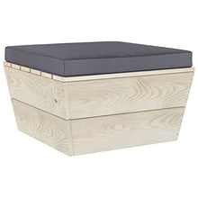 vidaXL Set Divani da Giardino su Pallet 5 pz con Cuscini Legno Abete