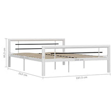 SKM Giroletto Bianco e Nero in Metallo 160x200 cm